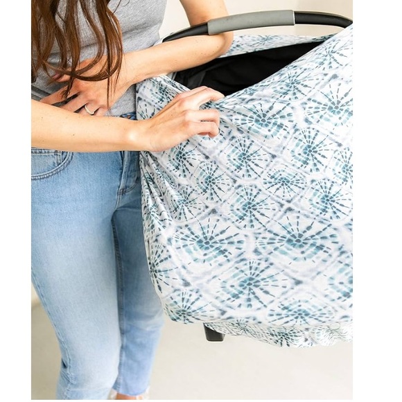 Copper Pearl tie dye indigo car seat cover EUC - Picture 2 of 3